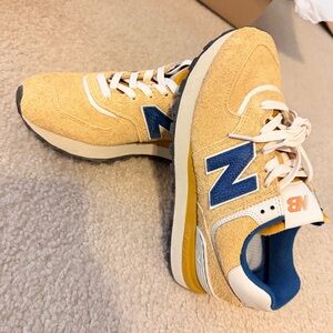 New without box New Balance 574 Legacy Mustard Gold Sneakers women 8